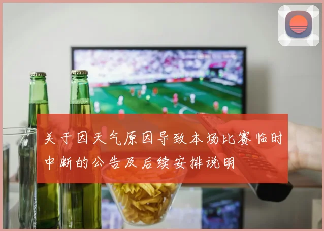 关于因天气原因导致本场比赛临时中断的公告及后续安排说明